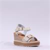 Oh My Sandals Square Buckles Wedge - Beige